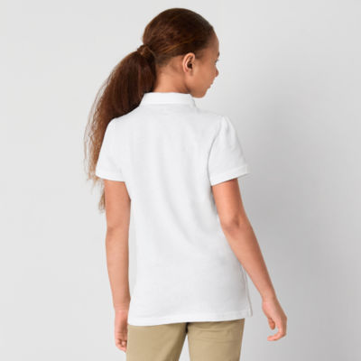 Thereabouts Little & Big Girls Short Sleeve Polo Shirt