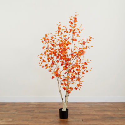 Nearly Natural 6ft Autumn Birch Artificial Tree