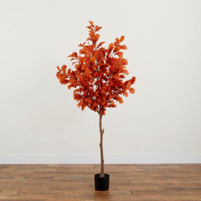 Nearly Natural 6ft Autumn Oak Artificial Tree