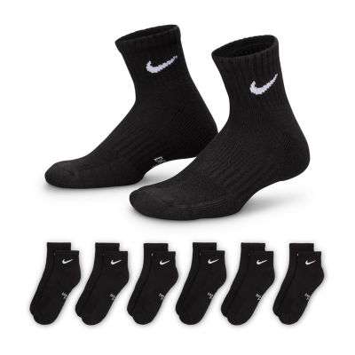 Nike Little & Big Kid Unisex 6 Pair Quarter Ankle Socks