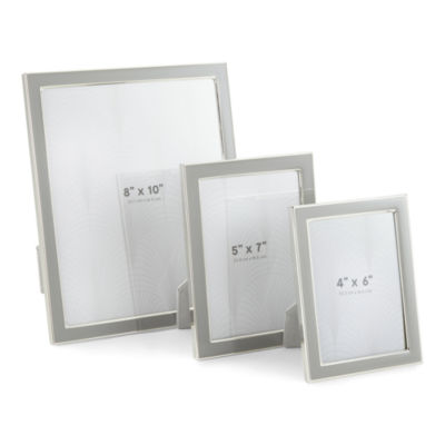 Liz Claiborne Grey Enamel Tabletop Frame Collection