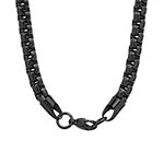 Steeltime Stainless Steel 24 Inch Solid Box Chain Necklace