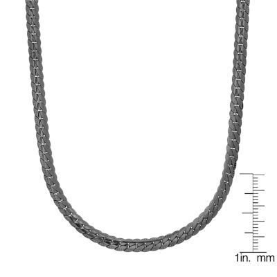 Steeltime Mens Stainless Steel Hypoallergenic 24 Inch Link Necklace