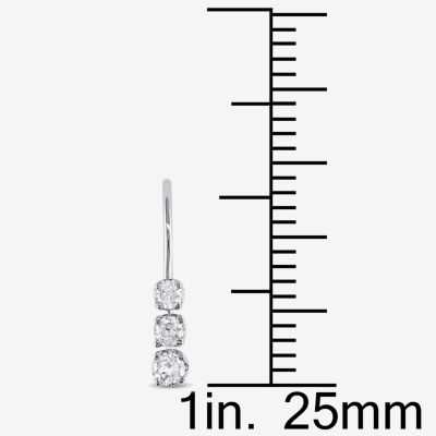 1/4 CT. T.W. Natural White Diamond 14K Gold Drop Earrings