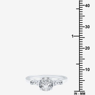 (H-I / Si2-I1) Womens 1 1/4 CT. T.W. Lab Grown White Diamond 10K Gold Round Engagement Ring
