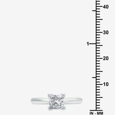 Premier Collection 1 CT. Natural Diamond Princess-cut Solitaire Engagement Ring 14K Gold