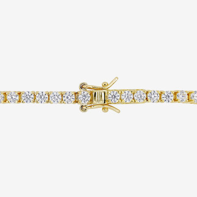 5 CT. T.W. Lab Created White Moissanite 18K Gold Over Silver Tennis Bracelet