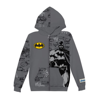 Little Boys Batman Fleece Zipper Hoodie