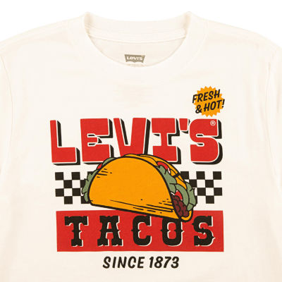 Levi's Big Boys Crew Neck Short Sleeve Graphic T-Shirt