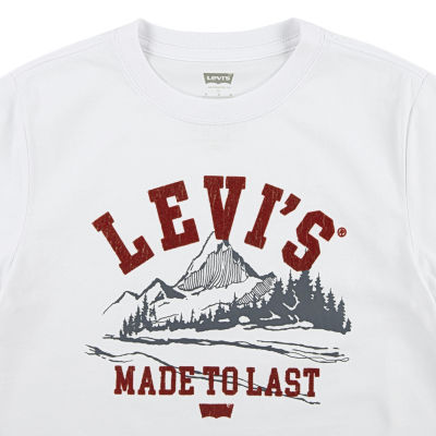 Levi's Big Boys Crew Neck Short Sleeve Graphic T-Shirt