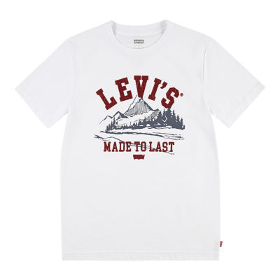 Levi's Big Boys Crew Neck Short Sleeve Graphic T-Shirt