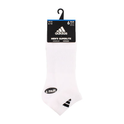 adidas 6 Pair Big and Tall Low Cut Socks Mens