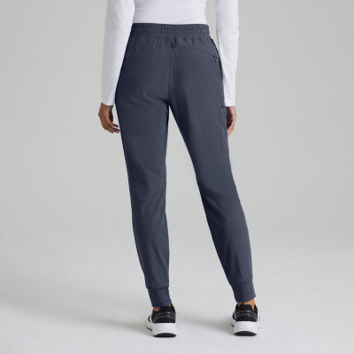 Barco One Bop513 Boost 3-Pocket Mid-Rise Jogger Womens Petite Scrub Pant