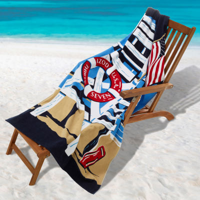 IZOD Lifeguard Chair Beach Towel