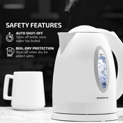 Ovente 1.7 Litre Bpa Free Electric Kettle