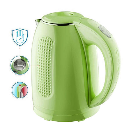 Ovente 1.7 Litre Tea Stainless Steel Electric Kettle, One Size, Green