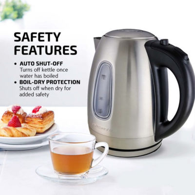 Ovente 1.7 Litre Lighted Cordless Stainless Steel Electric Kettle