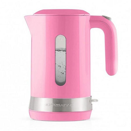 Ovente 1.8 Litre Hot Watter Stainless Steel Electric Kettle, One Size, Pink