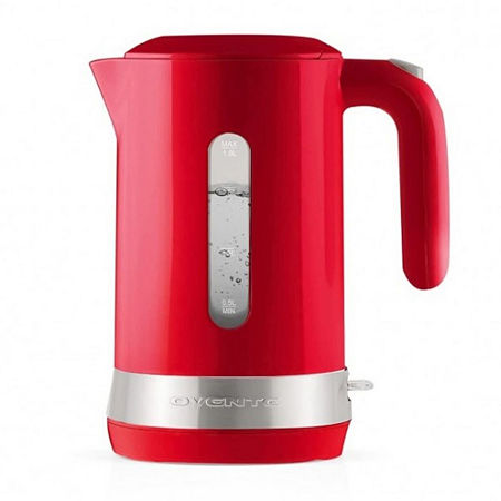 Ovente 1.8 Litre Hot Watter Stainless Steel Electric Kettle, One Size, Red