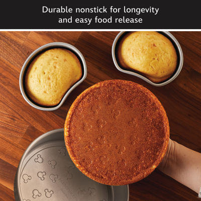 Farberware Disney Bake with Mickey Mouse 3-pc. Non-Stick Mickey Head Cake Pan Set