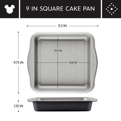 Farberware Disney Bake with Mickey Mouse 9" Non-Stick Square Cake Pan