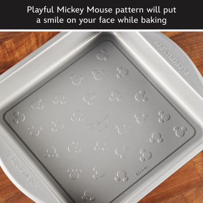 Farberware Disney Bake with Mickey Mouse 9" Non-Stick Square Cake Pan