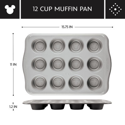 Farberware Disney Bake with Mickey Mouse 12-Cup Non-Stick Muffin Pan