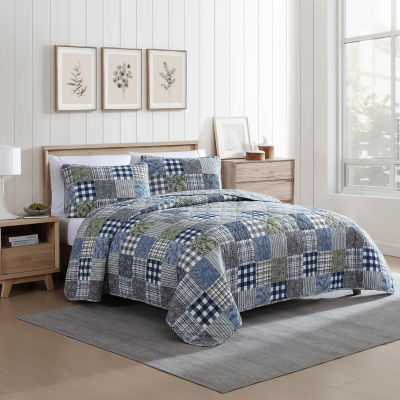 Eddie Bauer Cozy Plaid Patchwork Cotton Quilt Set