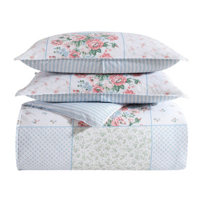 Laura Ashley Hope Patchwork Cotton Duvet Cover Set