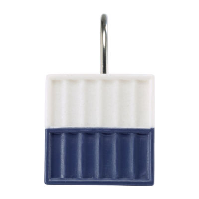 IZOD Clubhouse Stripe Shower Curtain Hooks