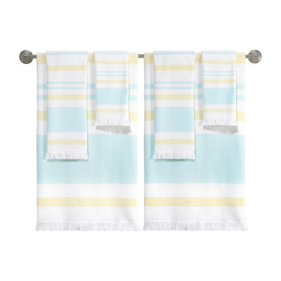 IZOD Clubhouse Stripe 2-pc. Quick Dry Striped Bath Towels