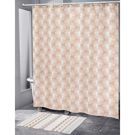 Nicole Miller Kendall Shower Curtain, One Size, Brown