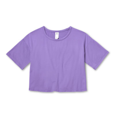 Xersion Little & Big Girls Crew Neck Short Sleeve T-Shirt