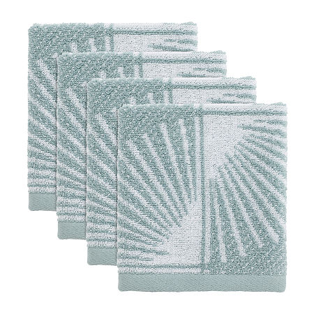 Nicole Miller Kendall 4-pc. Washcloth, One Size, Blue