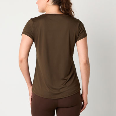 Xersion Womens Performance V Neck Short Sleeve T-Shirt