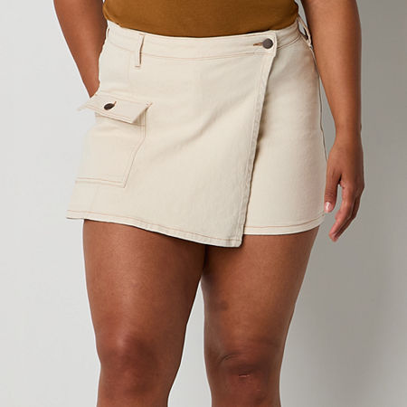 a.n.a Womens High Rise Skort, 16, Beige