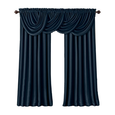 Elrene Home Fashions All Seasons Rod Pocket Back Tab Blackout Single Curtain Panel