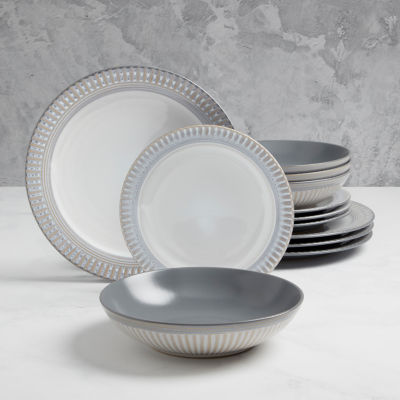 Fieldcrest Cambria 12-pc. Stoneware Dinnerware Set