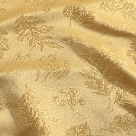 Elrene Home Fashions Elegant Woven Leaves Tablecloth, One Size, Yellow