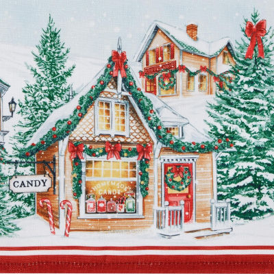 Elrene Home Fashions Storybook Christmas Tablecloth