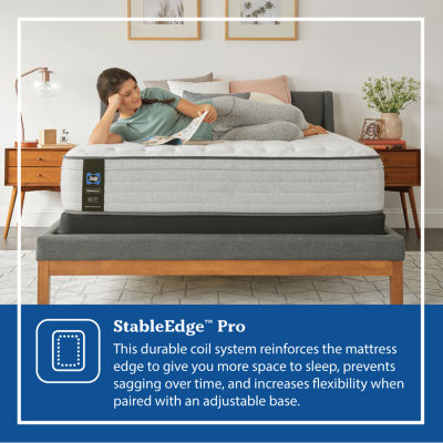 Sealy Posturepedic Spring Diggens 13" Soft Euro Top - Mattress + Box