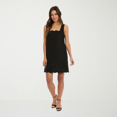 Clover And Sloane Womens Sleeveless Midi Sheath Dress