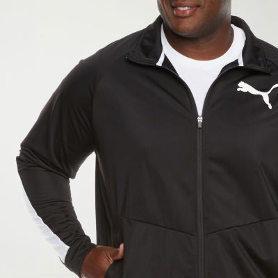 PUMA Contrast Tricot Mens Lightweight Big and Tall Track Jacket