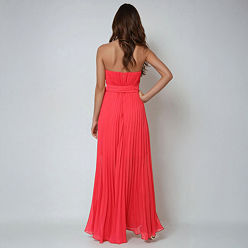 【pain or pleasure】24fw MERRY PLEATS DRESS One Shoulder Pleats Bridesmaid Dresses – MarryLover