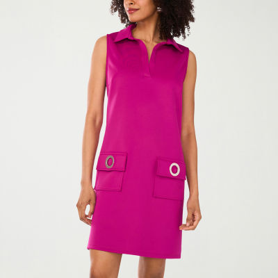 MSK Womens Sleeveless Shift Dress