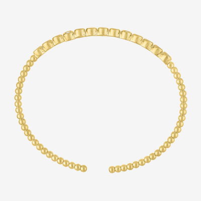 Diamond Addiction (G-H, Si2-I1) Womens 1/2 CT. T.W. White Diamond 14K Gold Over Silver Sterling Silver Cuff Bracelet