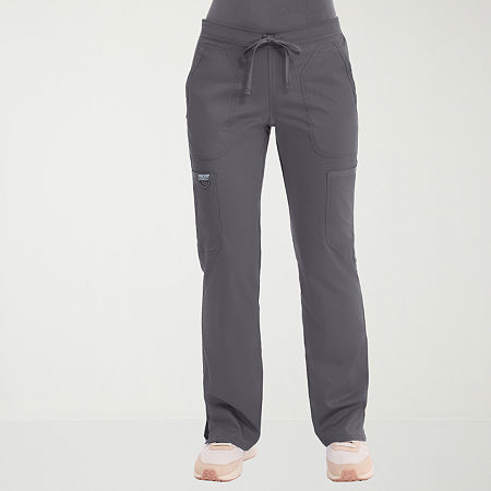 Cherokee Womens Petite Scrub Pant, Petite Medium, Gray