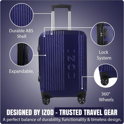 IZOD Zane 3-pc. Hardside Expandable Luggage Set - JCPenney