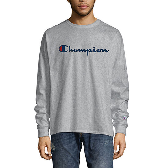 Champion Classic Graphic Mens Crew Neck Long Sleeve T-Shirt