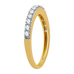Deluxe Collection 1/2 CT. T.W. Genuine White Diamond 14K Gold Wedding Band